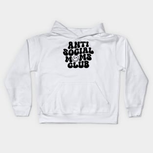 Anti Social Moms Club black&White Kids Hoodie